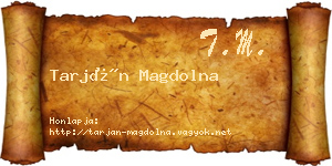 Tarján Magdolna névjegykártya